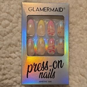 Multicolor Glamermaid 24 Peices Pastel Easter Design Press-On Nail Kit